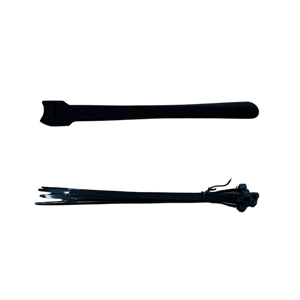 Velcro hook and loop & cable ties included in the Polaris camping LED light bar kit